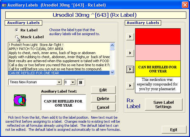  Auxiliary Labels 